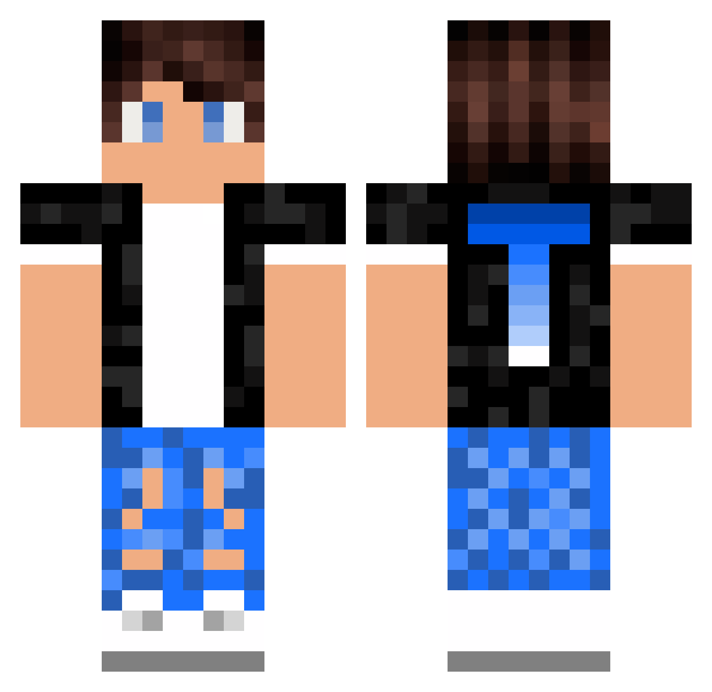 Tysyk_Oleh Minecraft skin, front and back view