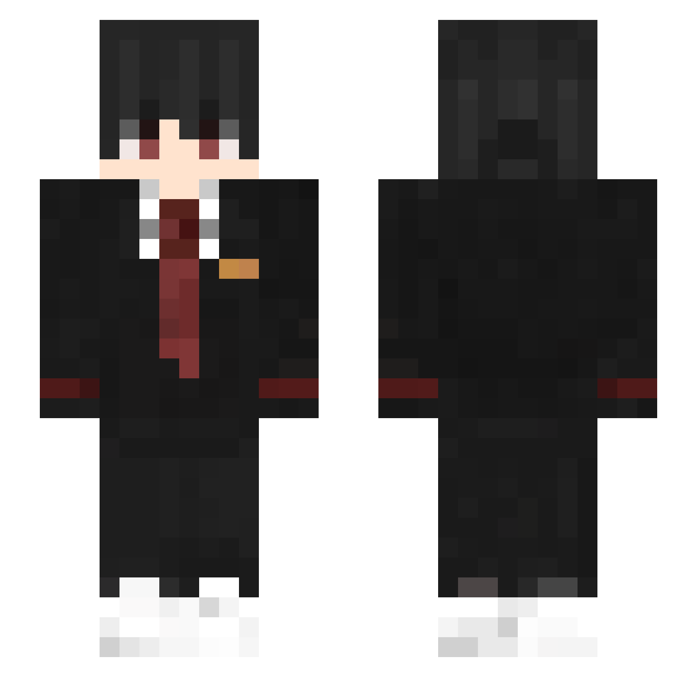ROG4BZ Minecraft skin, front and back view