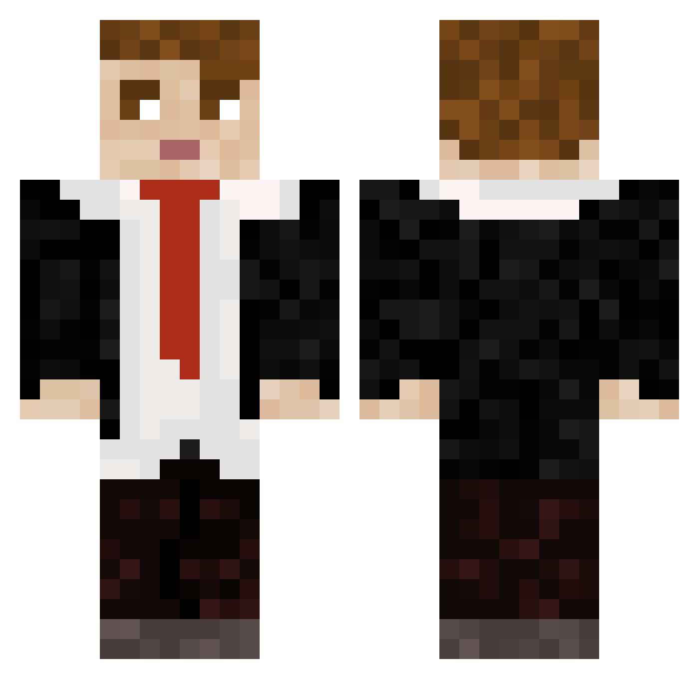 july3p Minecraft skin, front and back view