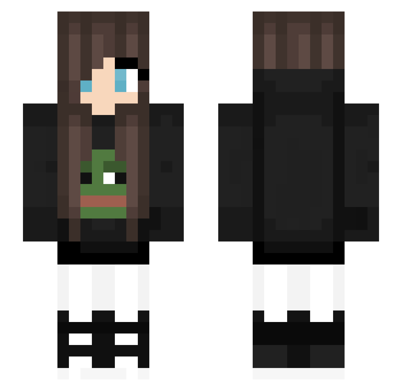 Chelsea Minecraft skin, front and back view