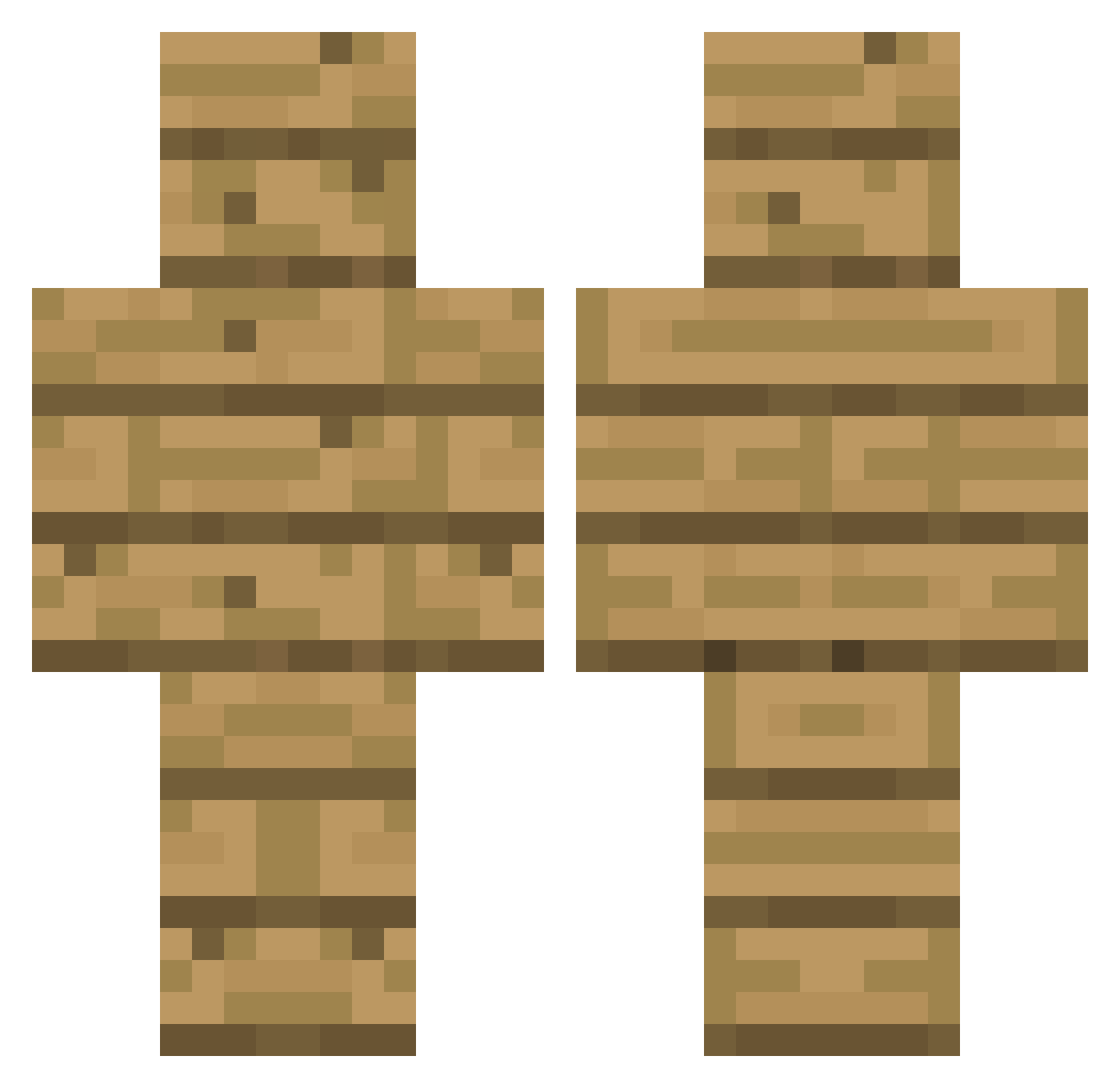 Lonely0916 Minecraft skin, front and back view
