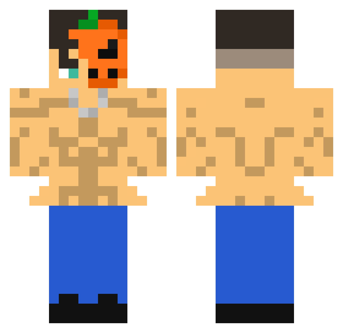 ayman_ka Minecraft skin, front and back view