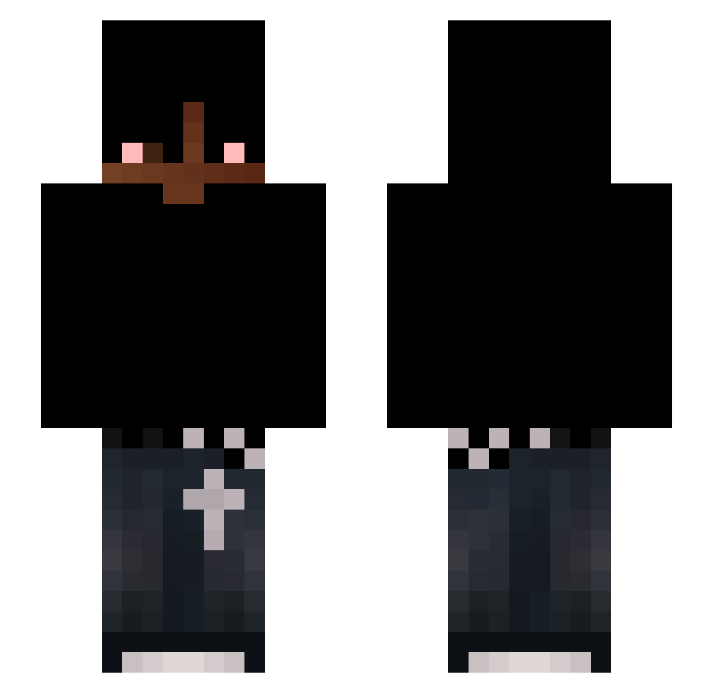 Vkyz03 Minecraft skin, front and back view