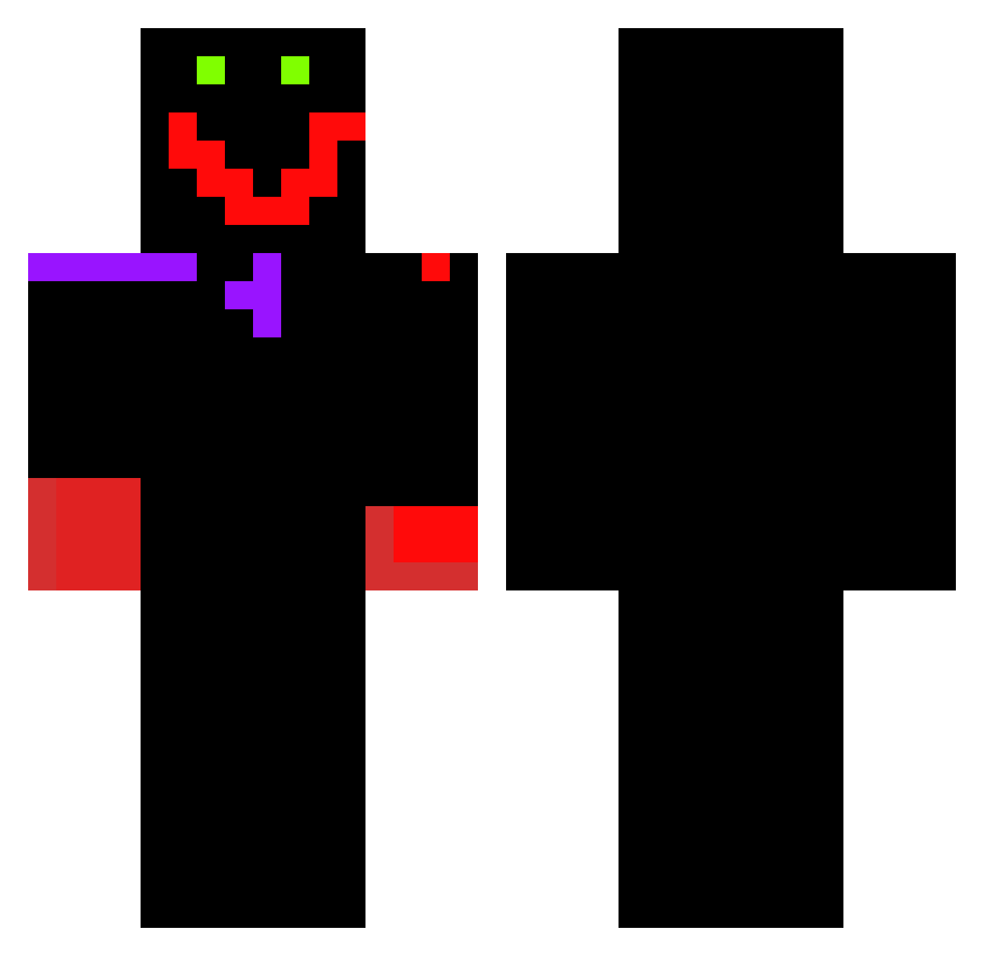 CosmicWasTaken2 Minecraft skin, front and back view