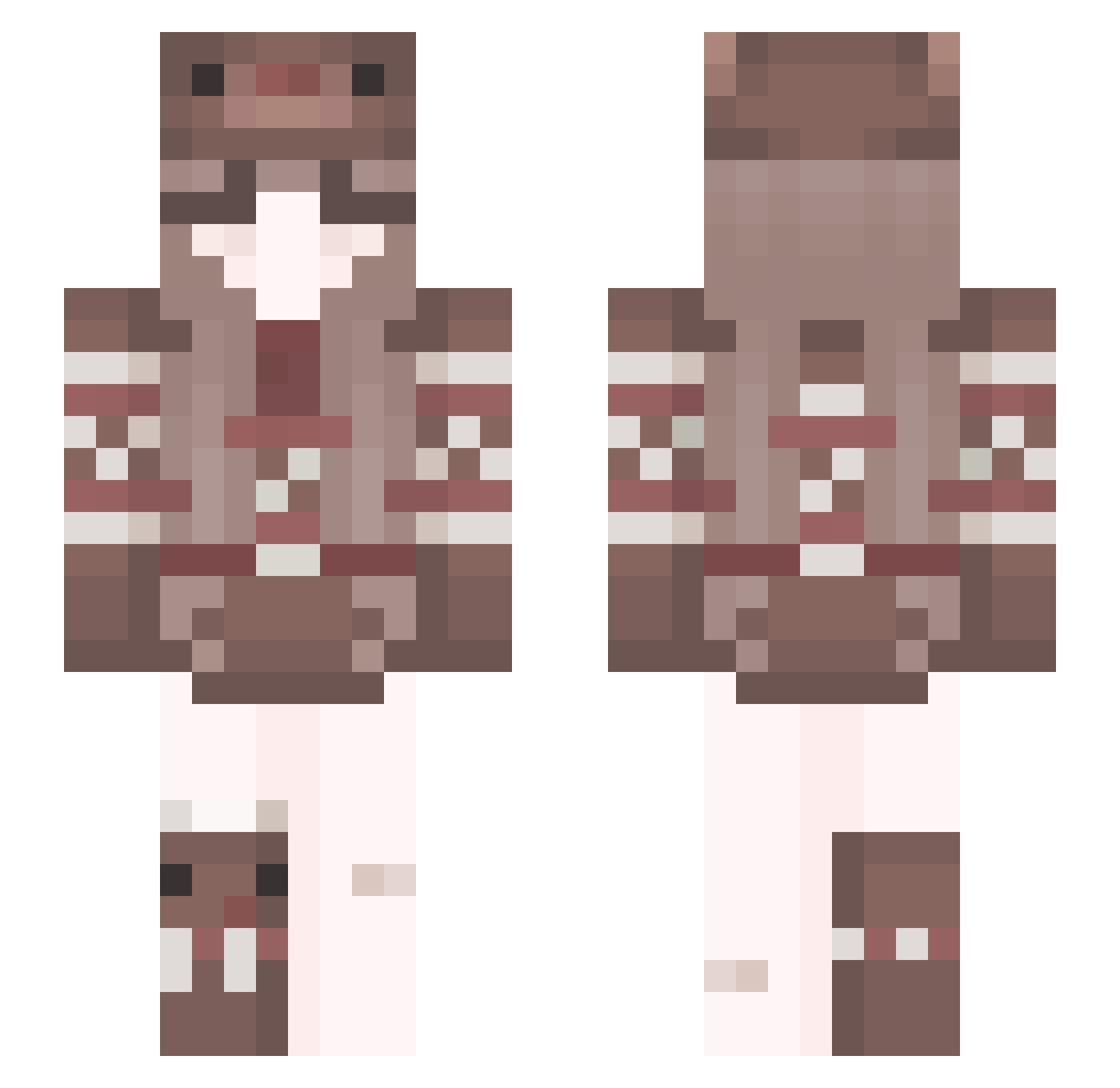 bozoklian_ Minecraft skin, front and back view