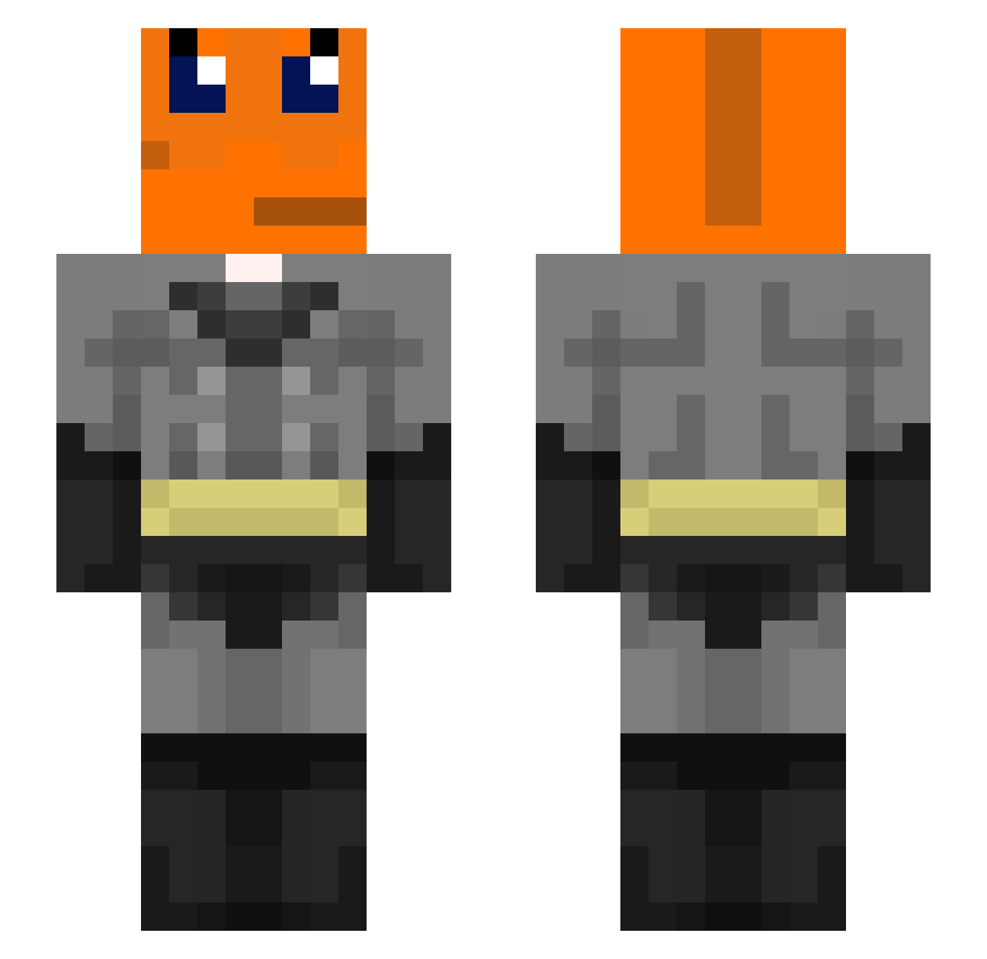 victorturbo Minecraft skin, front and back view
