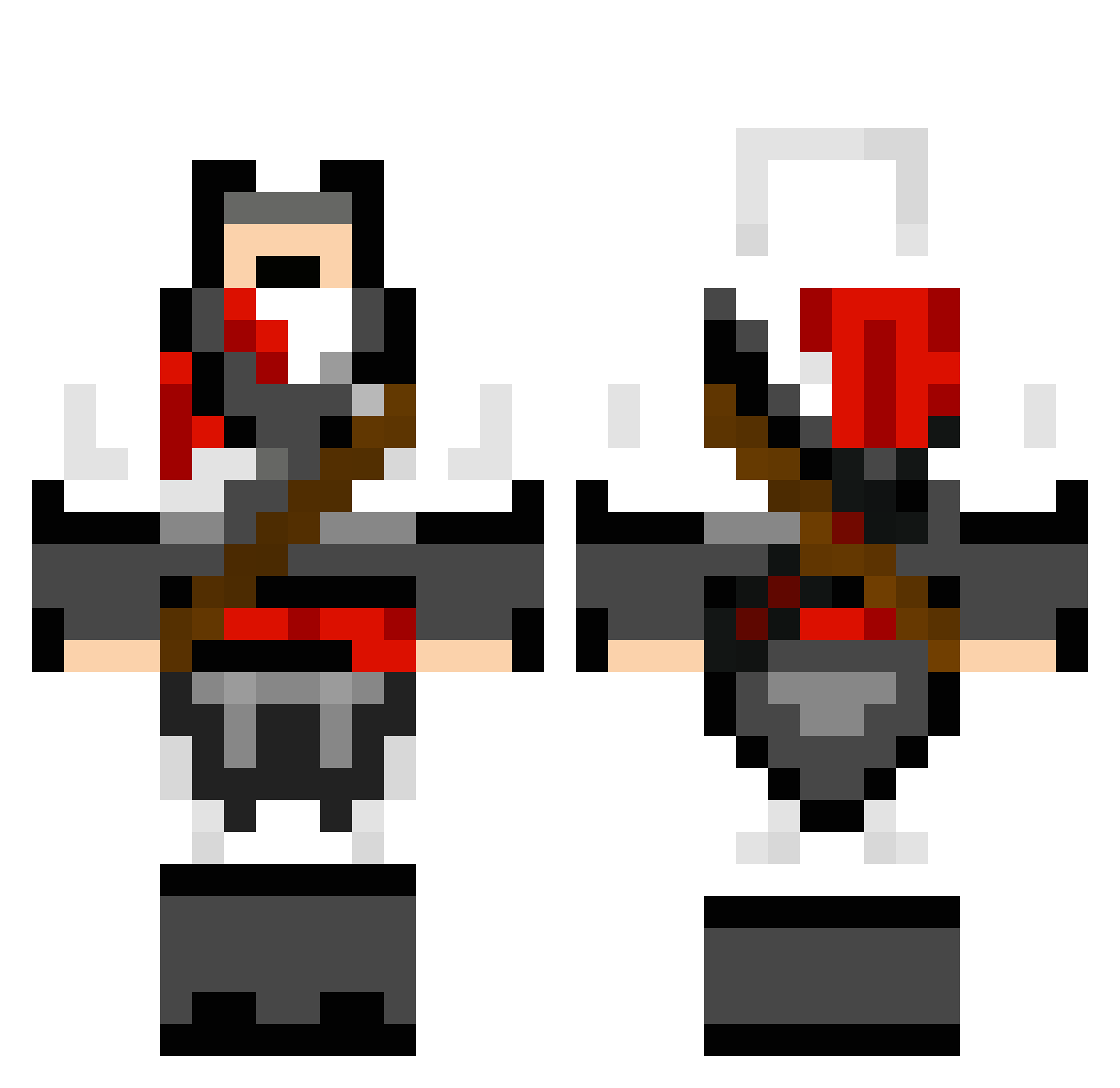 TomahawkinTaco Minecraft skin, front and back view