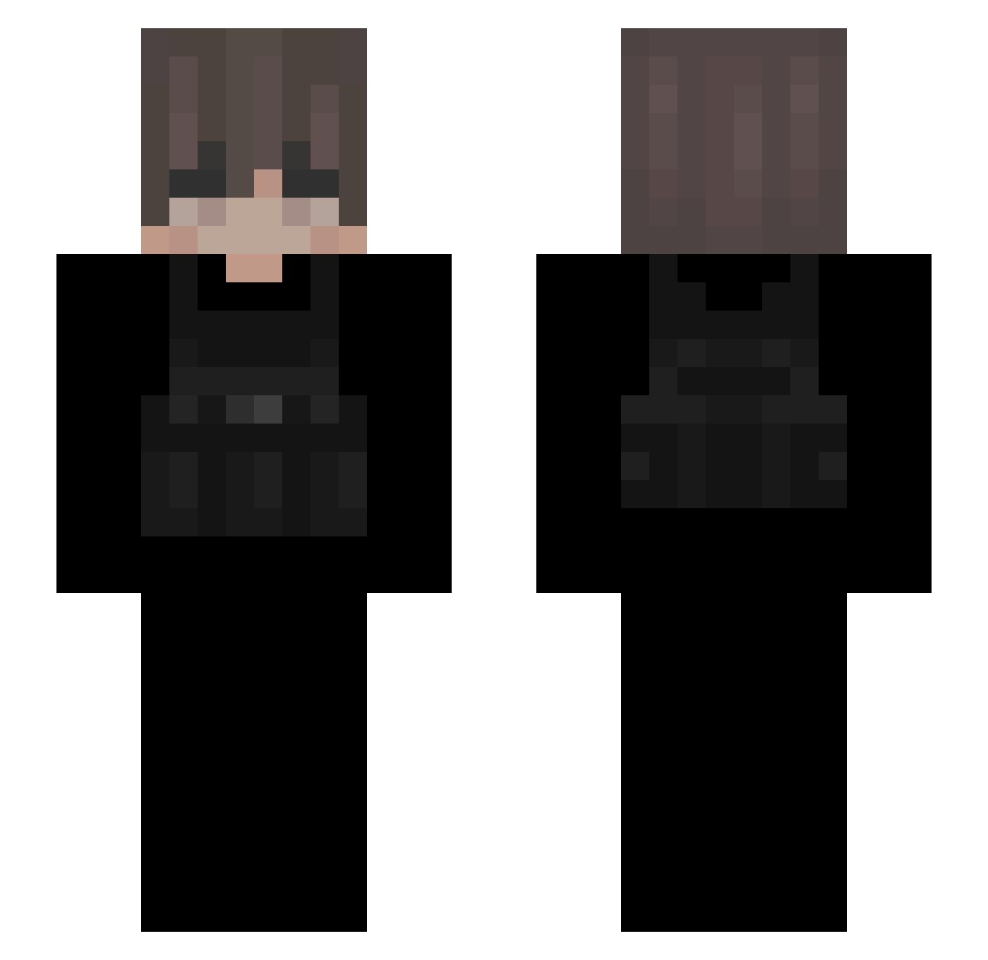 _F26 Minecraft skin, front and back view