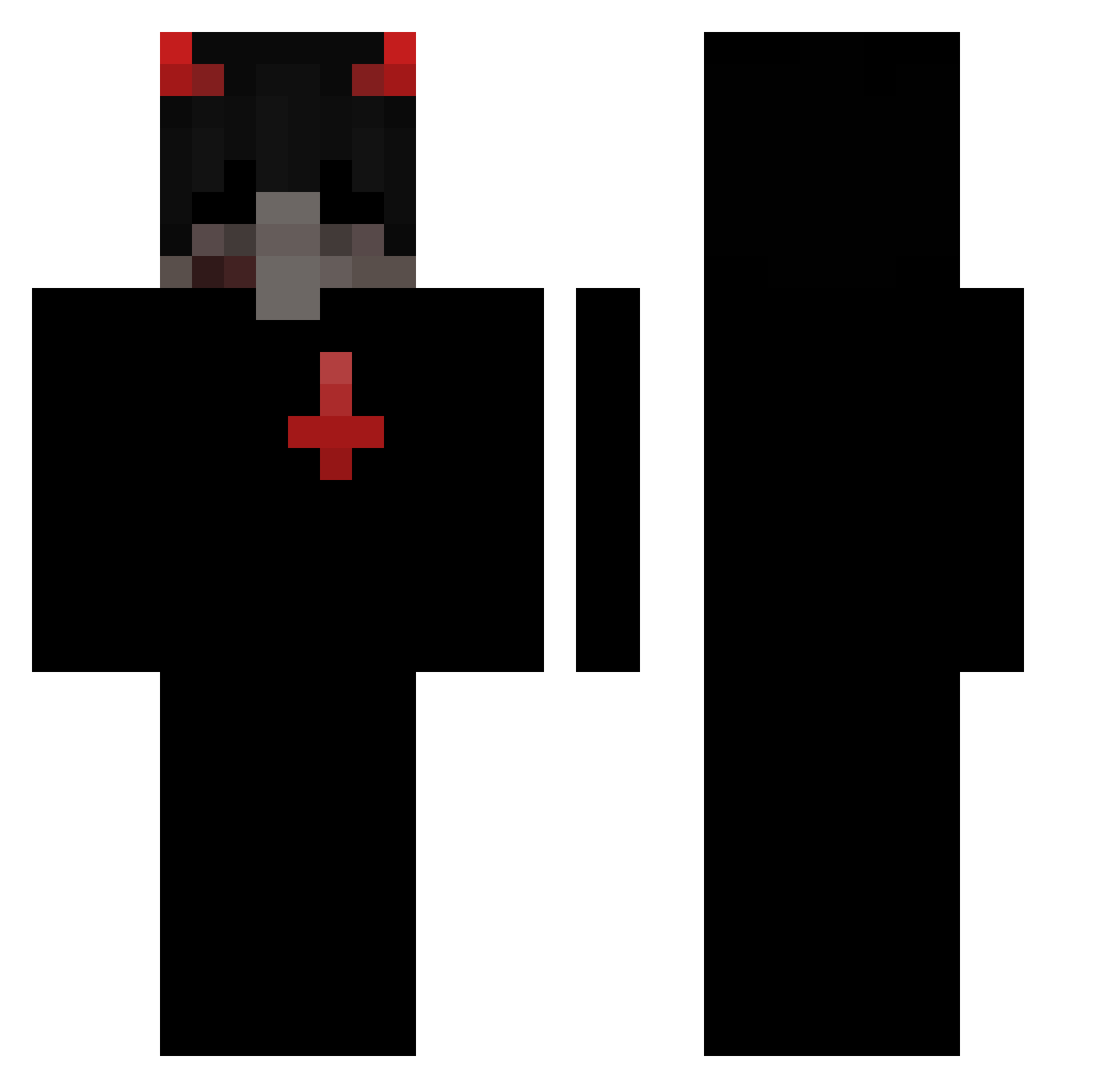 D1r3x__ Minecraft skin, front and back view