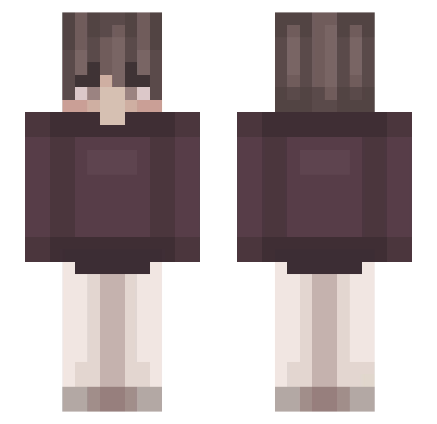 TeoEmil Minecraft skin, front and back view