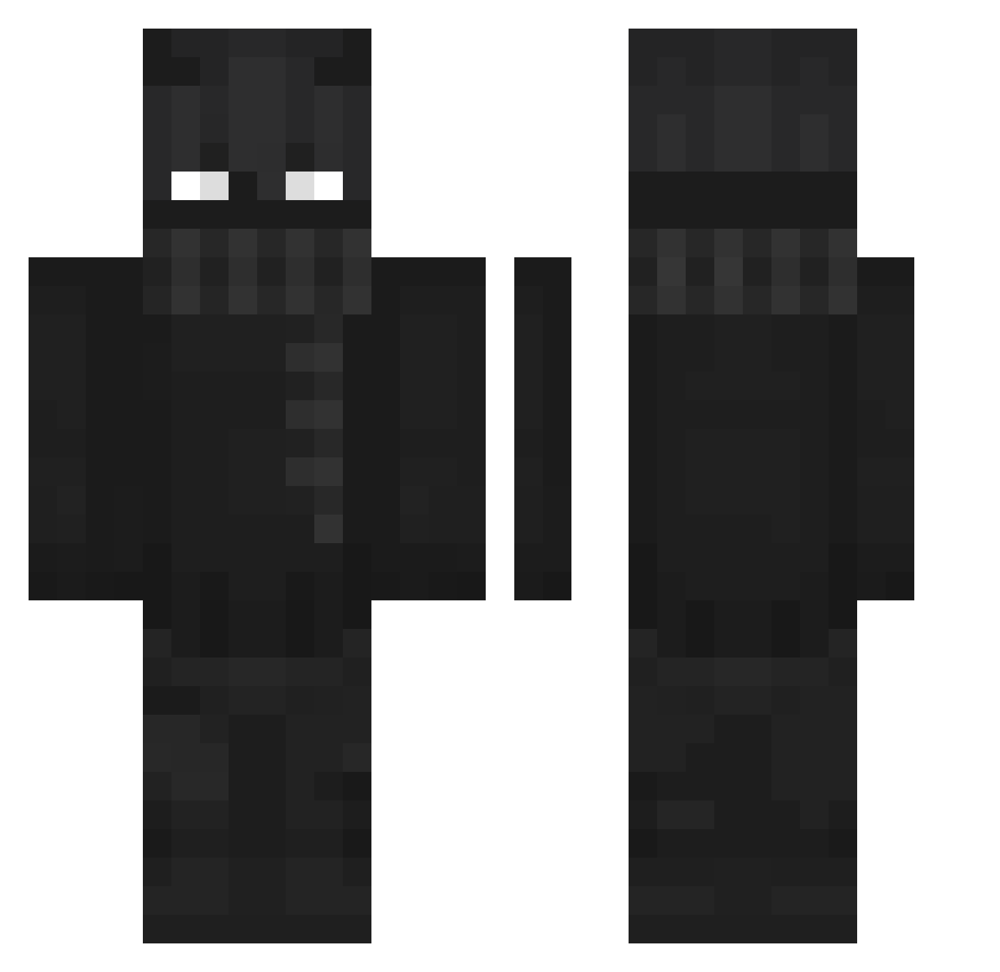 trapix_gamer Minecraft skin, front and back view