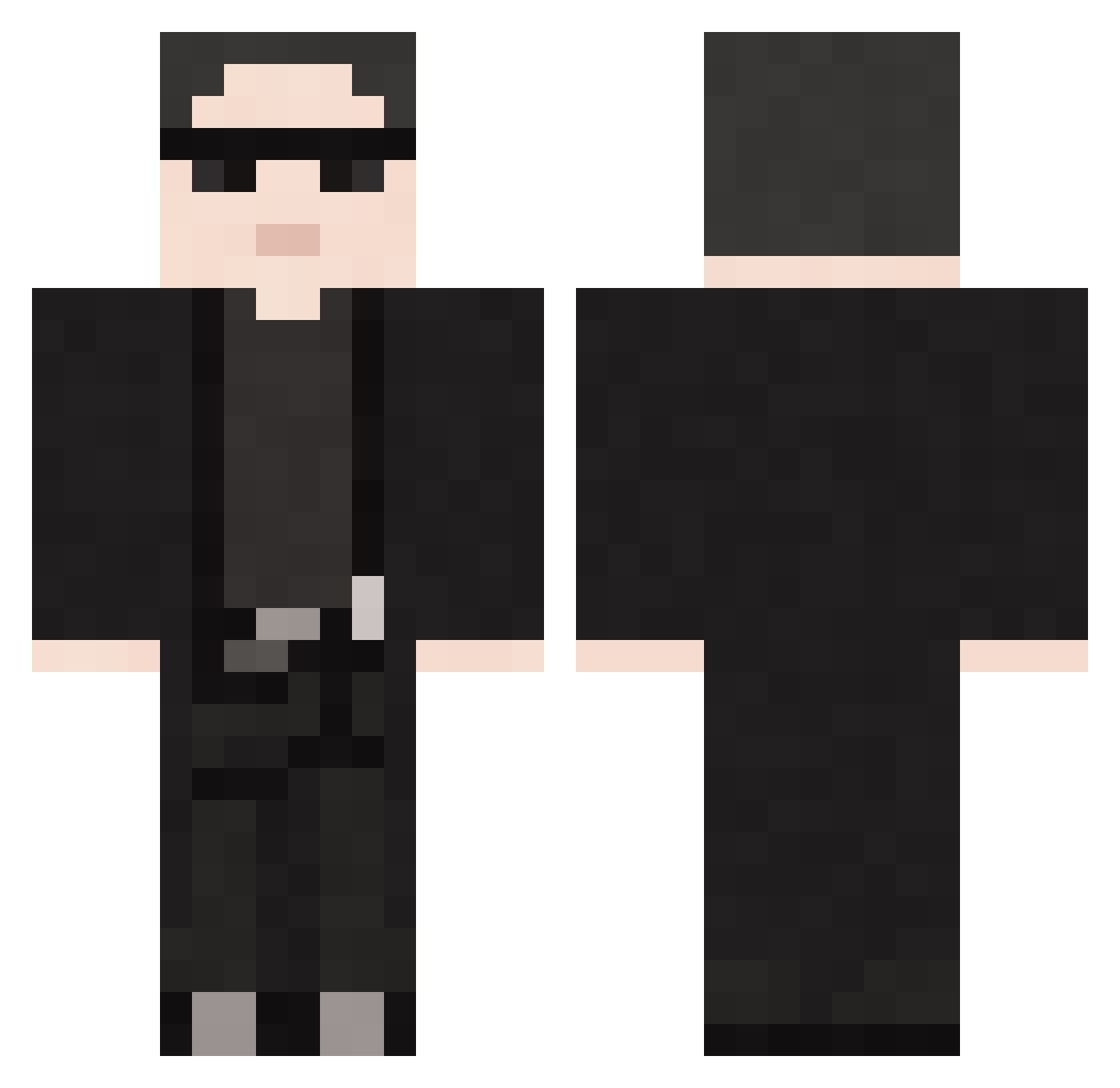 boss_babby Minecraft skin, front and back view