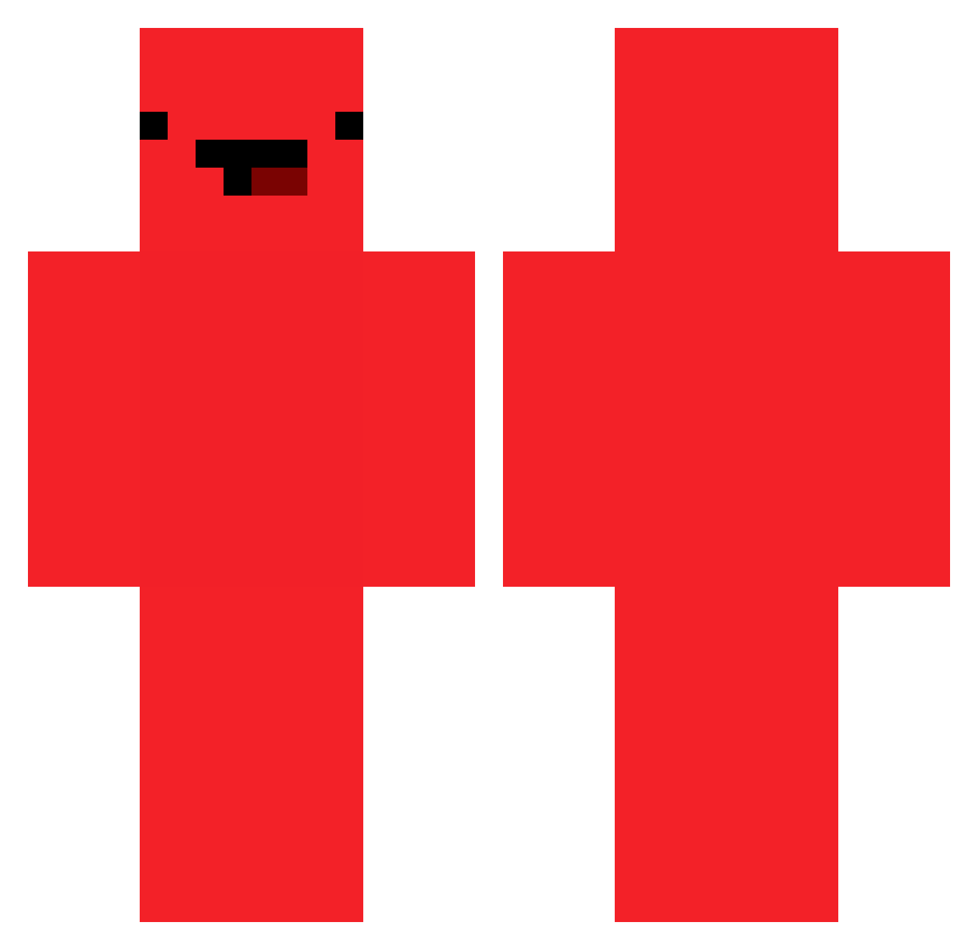THEPatrickStar5 Minecraft skin, front and back view