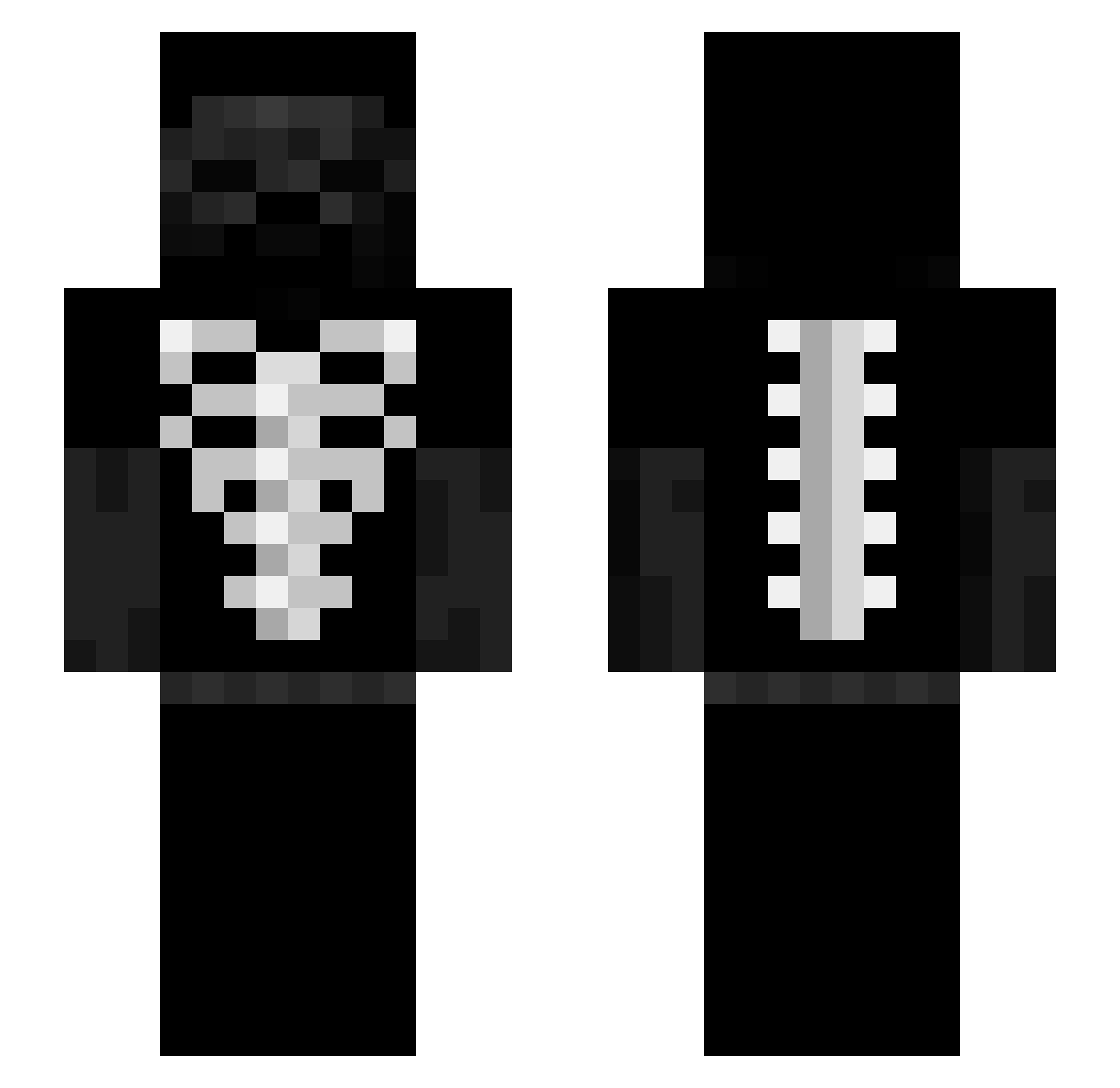 swag8080 Minecraft skin, front and back view