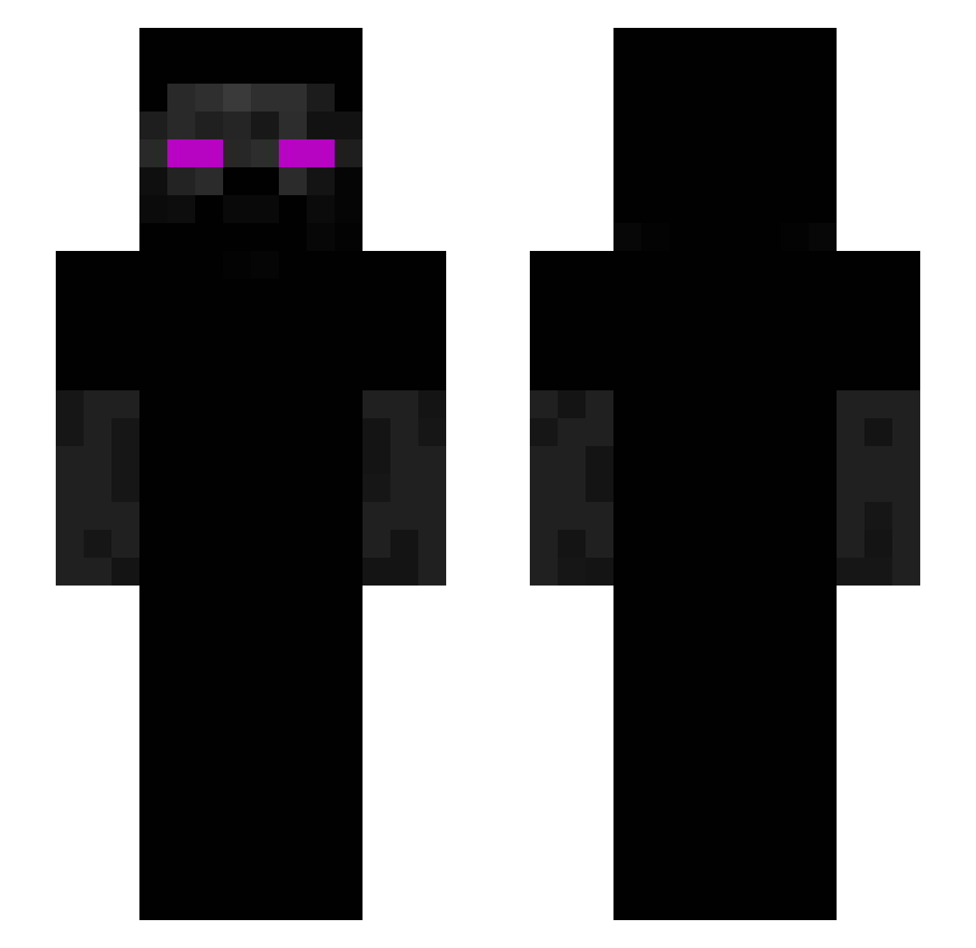 Ryk0 Minecraft skin, front and back view