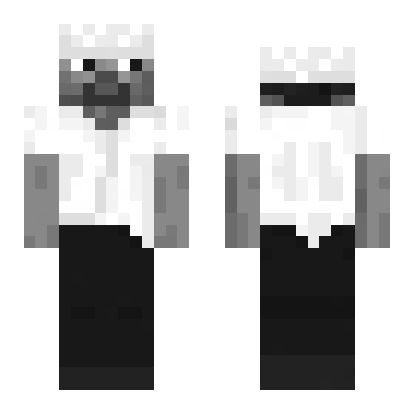 Itse_Eino Minecraft skin, front and back view