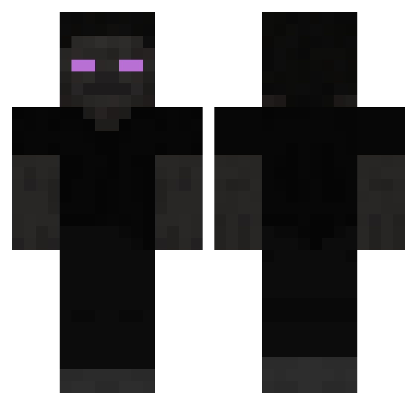 YT_Dumerek Minecraft skin, front and back view