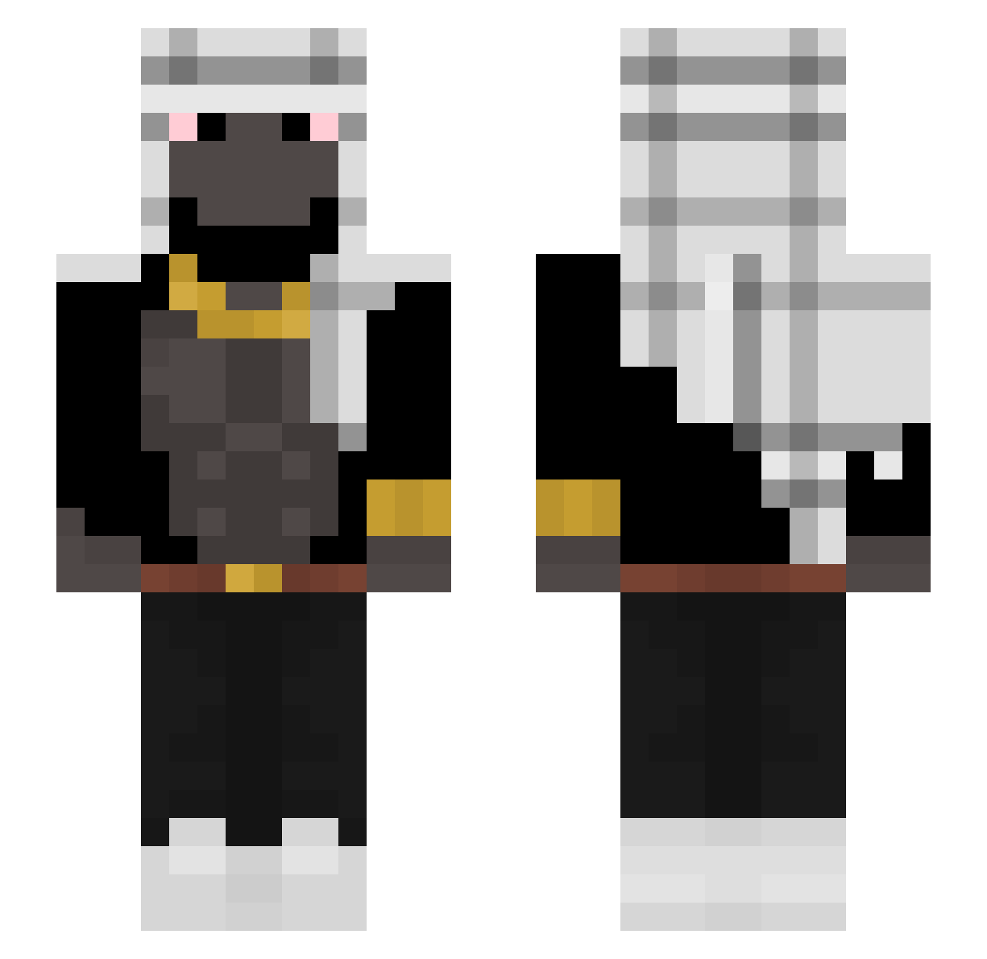 MorphiumMurat Minecraft skin, front and back view