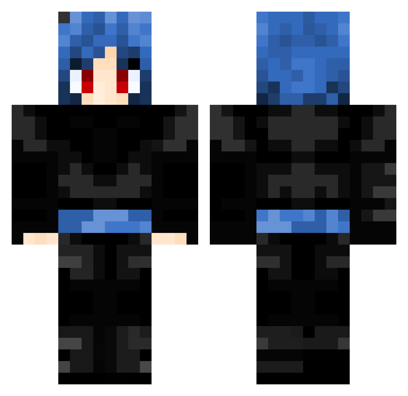 SINNNNNNNNNNNNNG Minecraft skin, front and back view