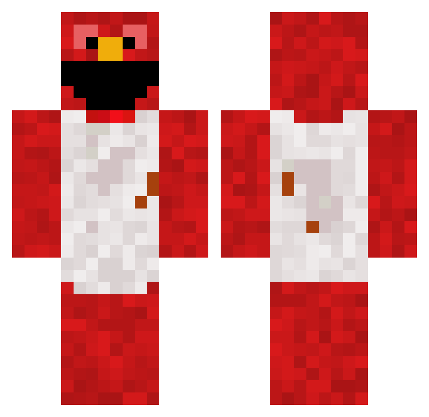TheMixologist Minecraft skin, front and back view