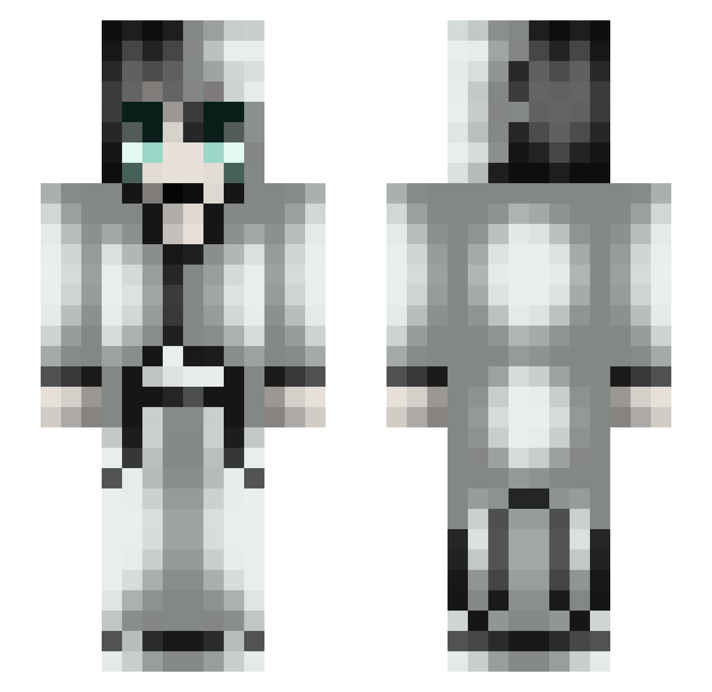 CatBoy_2026 Minecraft skin, front and back view