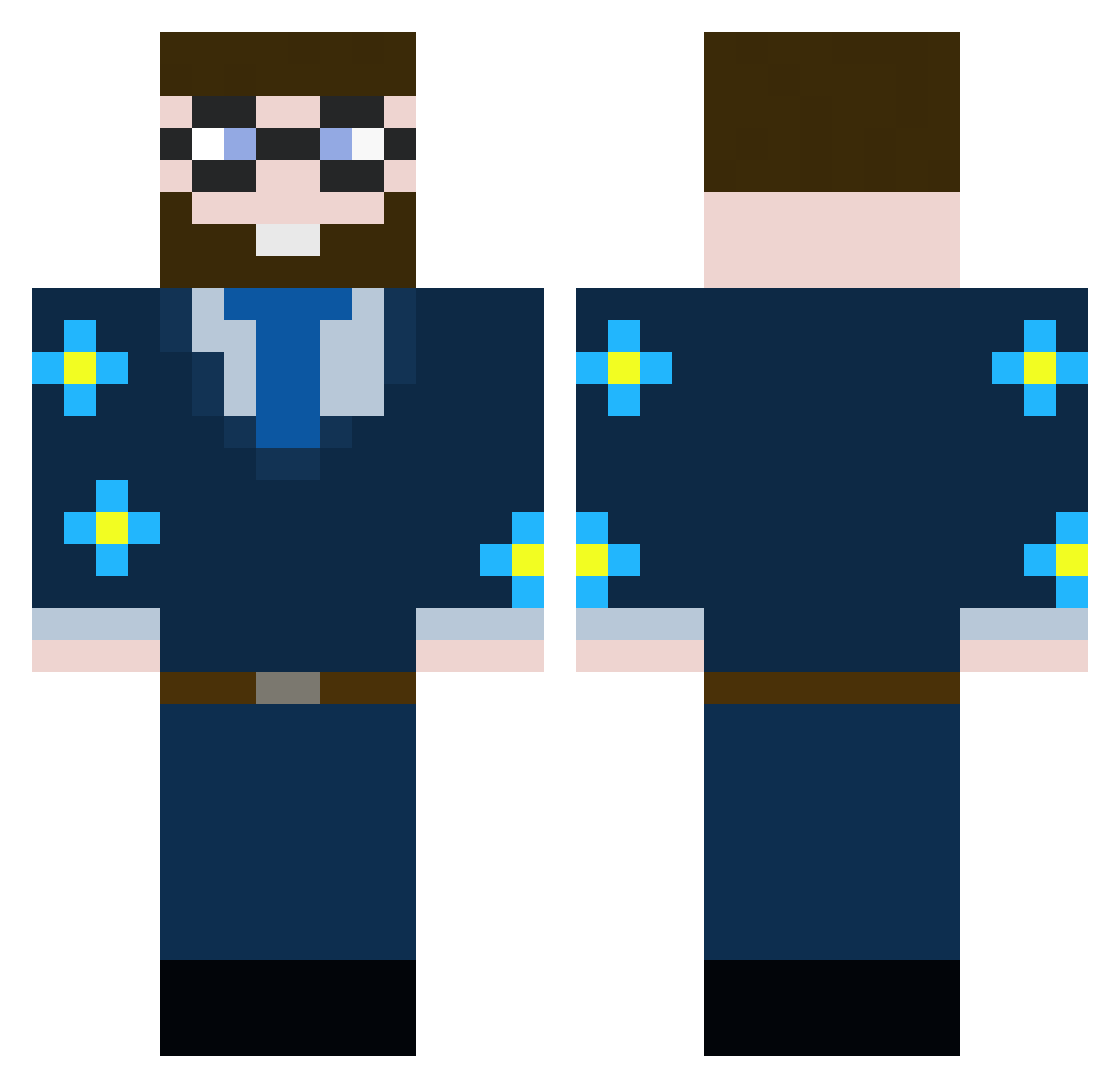 Carnil0759 Minecraft skin, front and back view