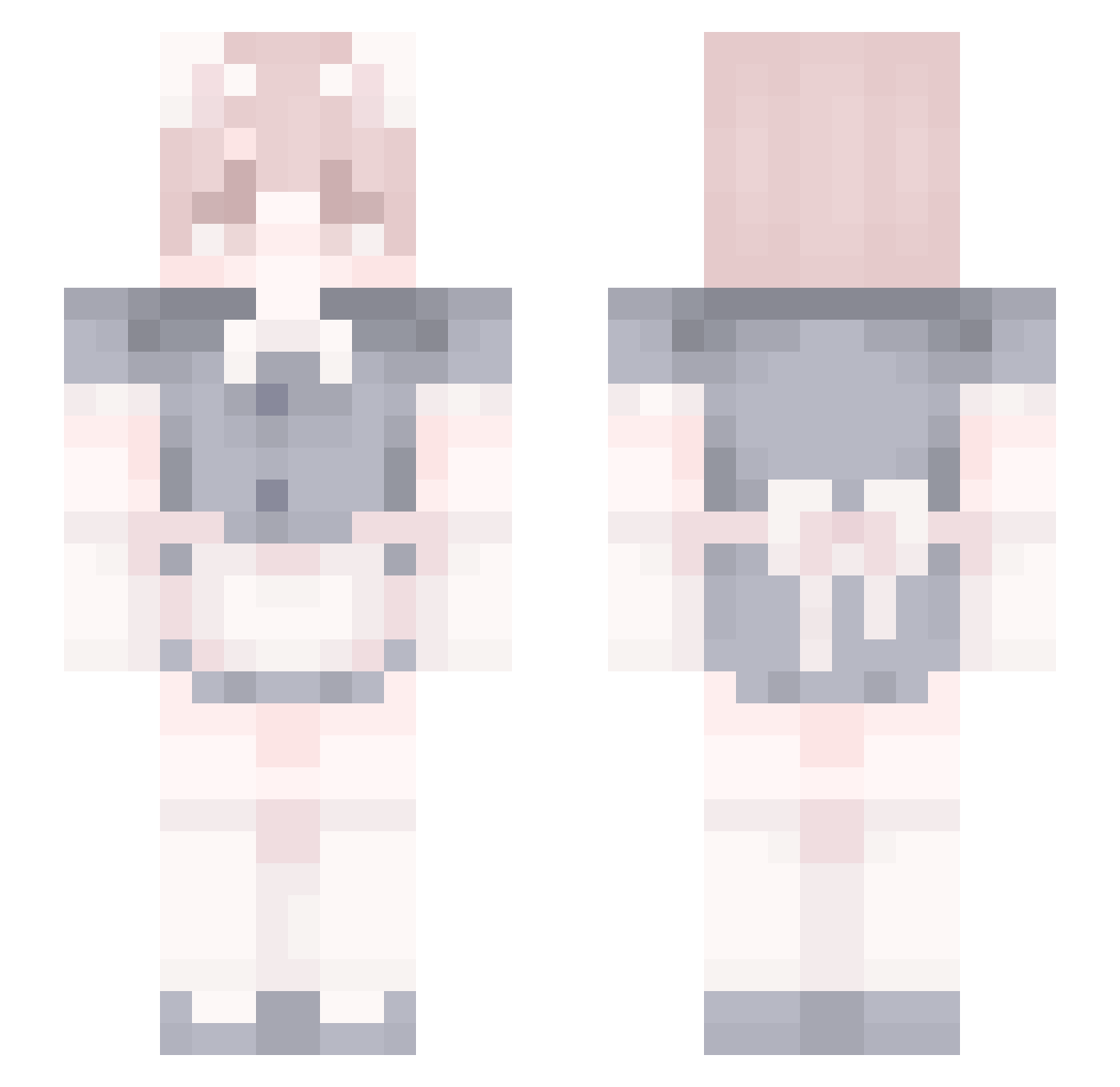 me0wz3r Minecraft skin, front and back view