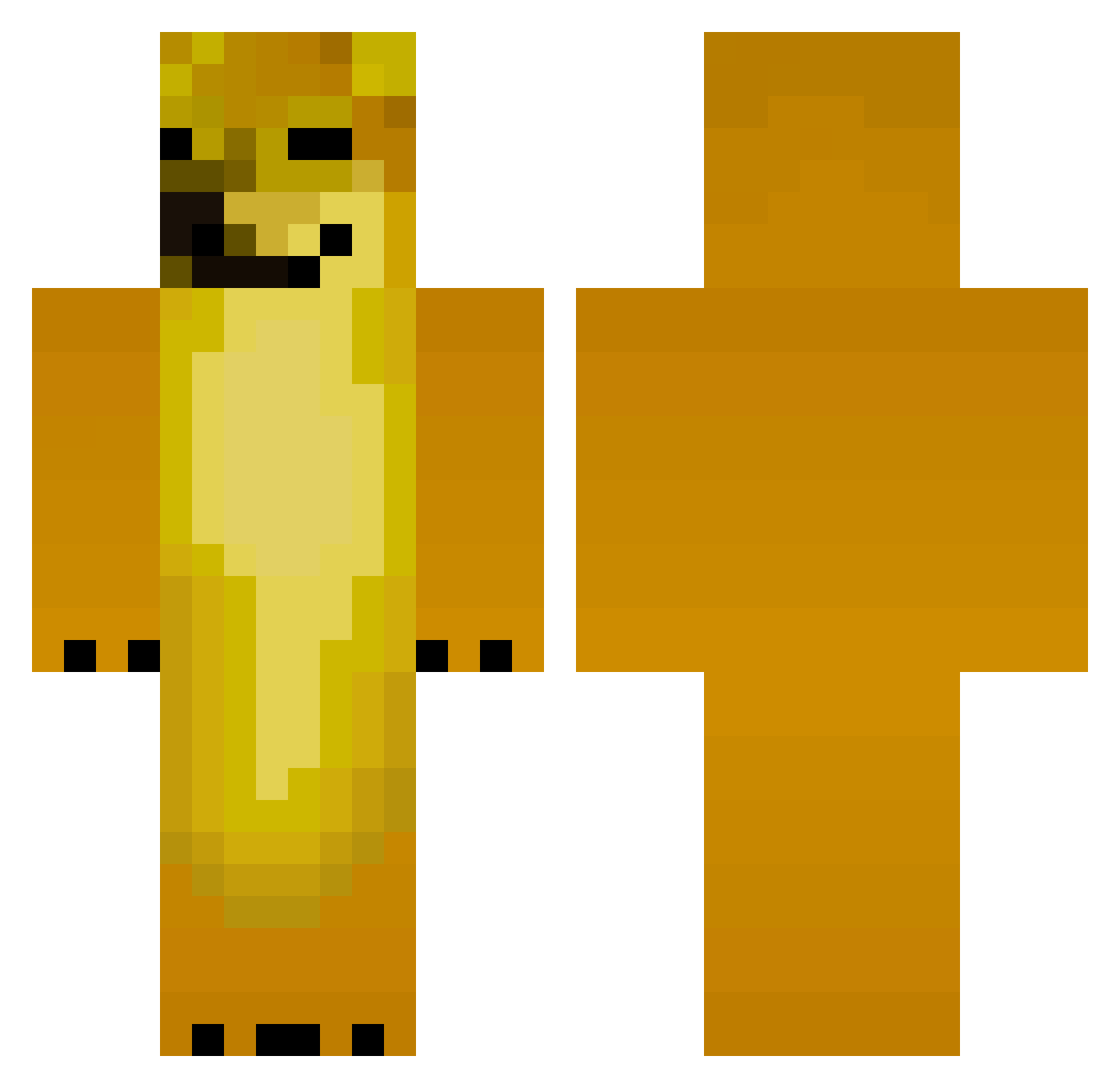 SmokeRed Minecraft skin, front and back view