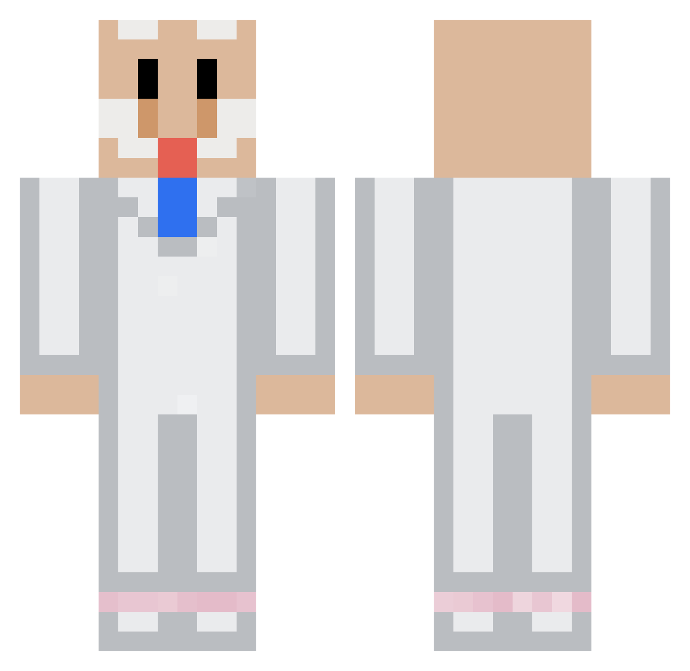 Mk2Roman Minecraft skin, front and back view