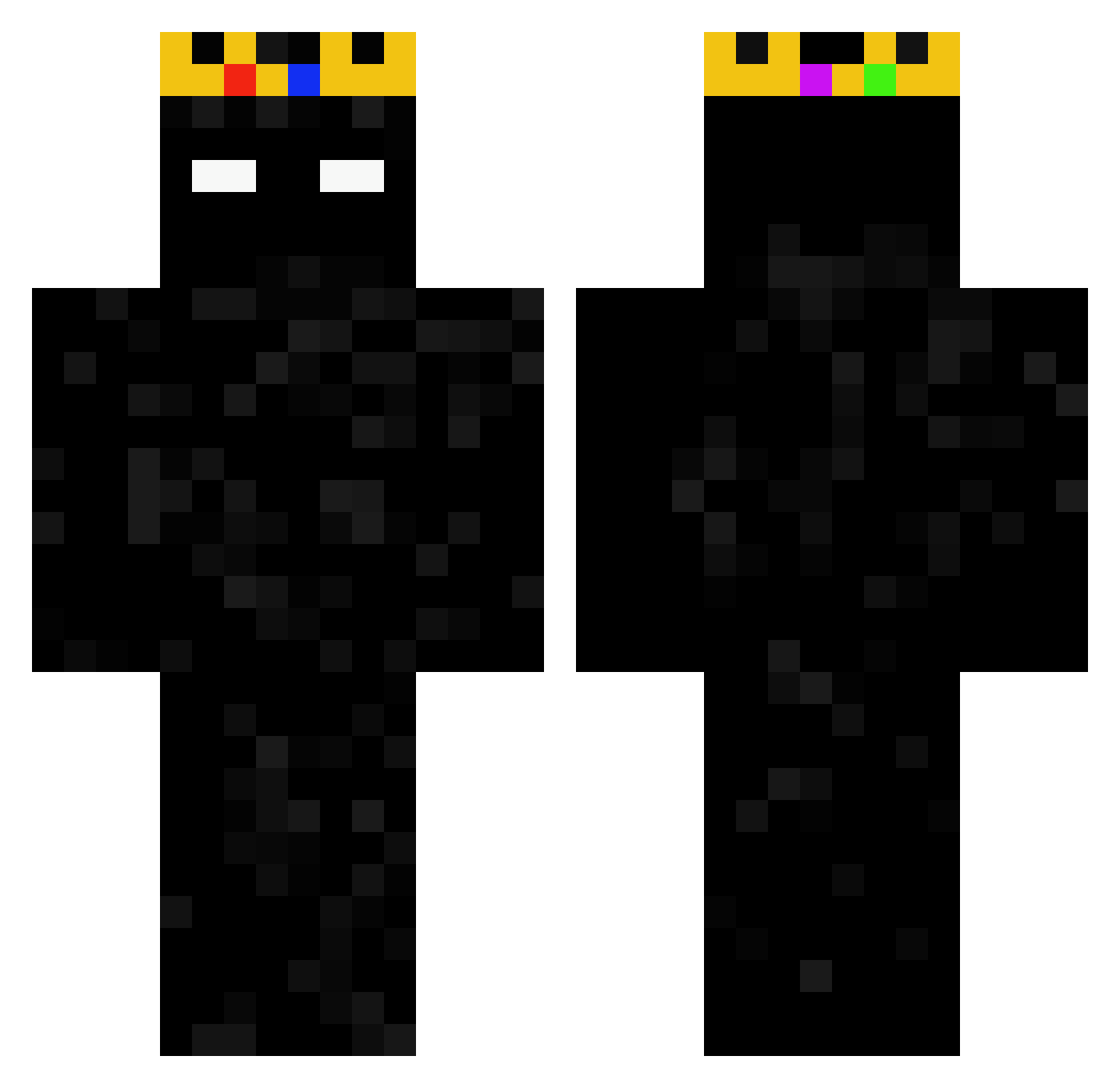 gio_real1 Minecraft skin, front and back view