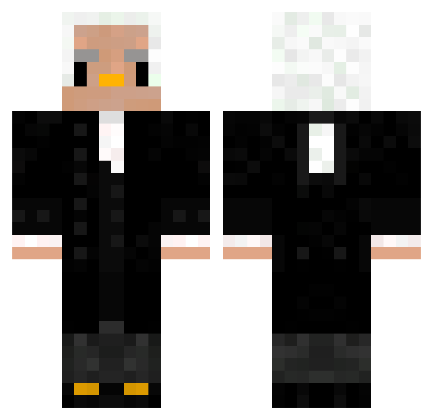 Jxlian0 Minecraft skin, front and back view