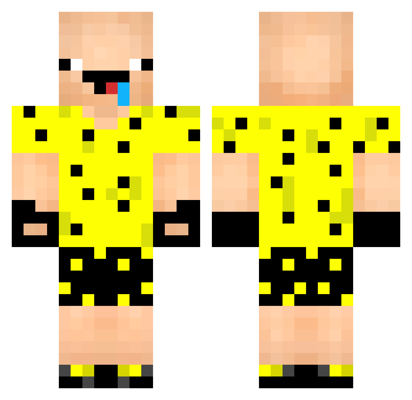 chillimikus20 Minecraft skin, front and back view