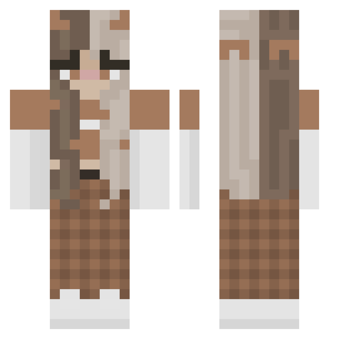 ProFlashGamer Minecraft skin, front and back view