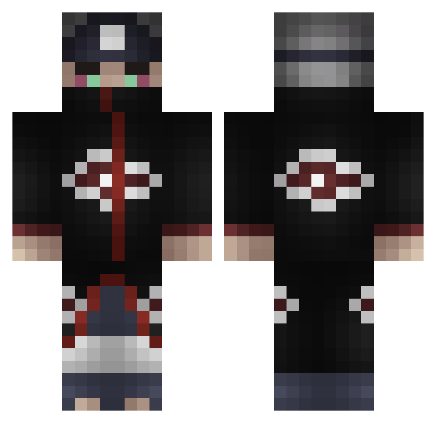JonathanF4 Minecraft skin, front and back view