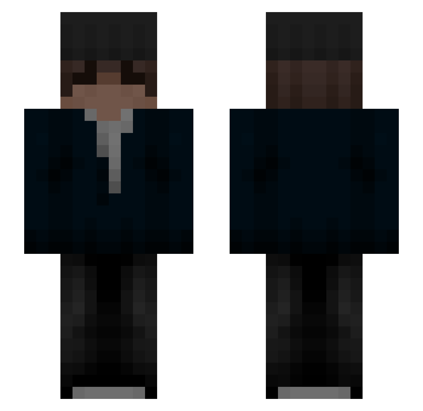 Sr_Got3n Minecraft skin, front and back view