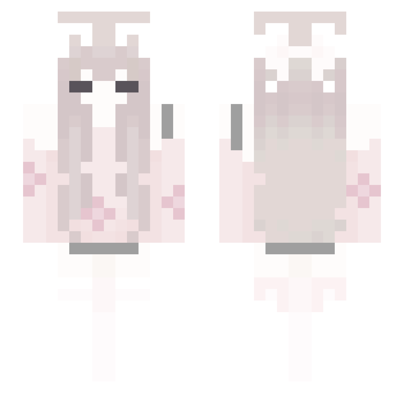 Travelled_ Minecraft skin, front and back view