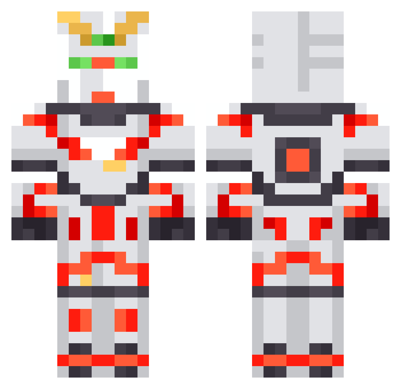 piero_piero Minecraft skin, front and back view