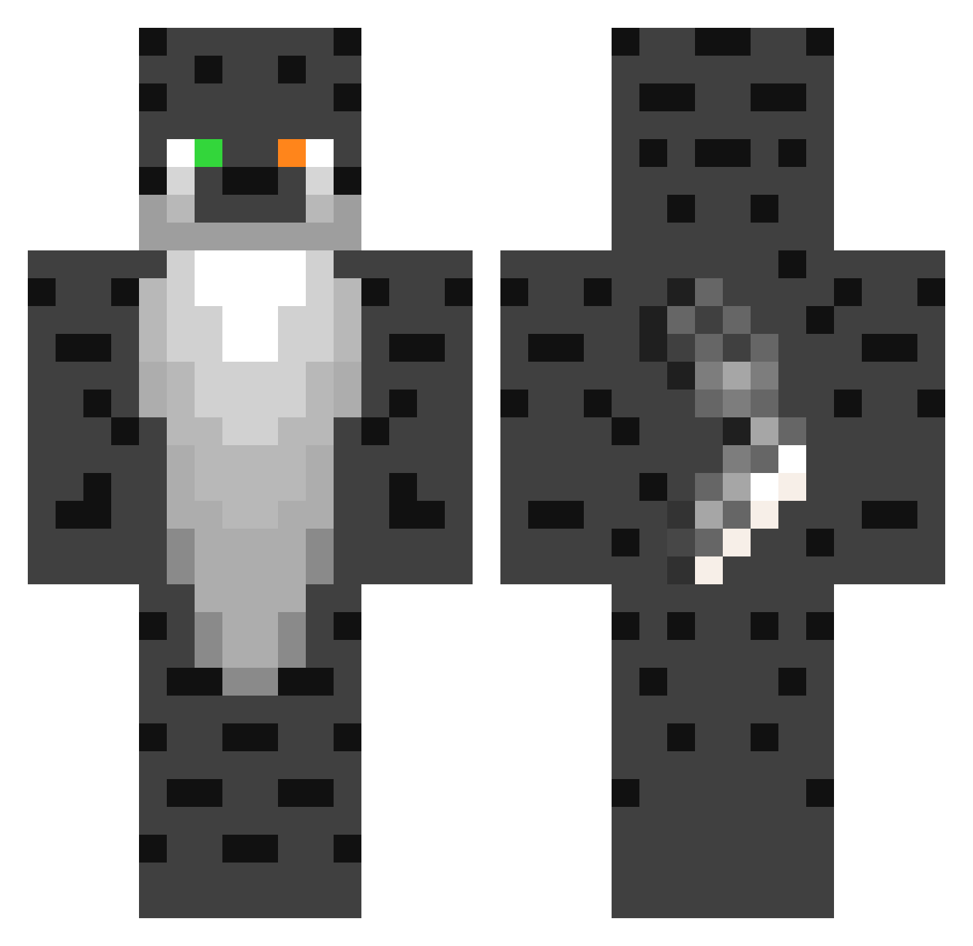 __flamingos__ Minecraft skin, front and back view