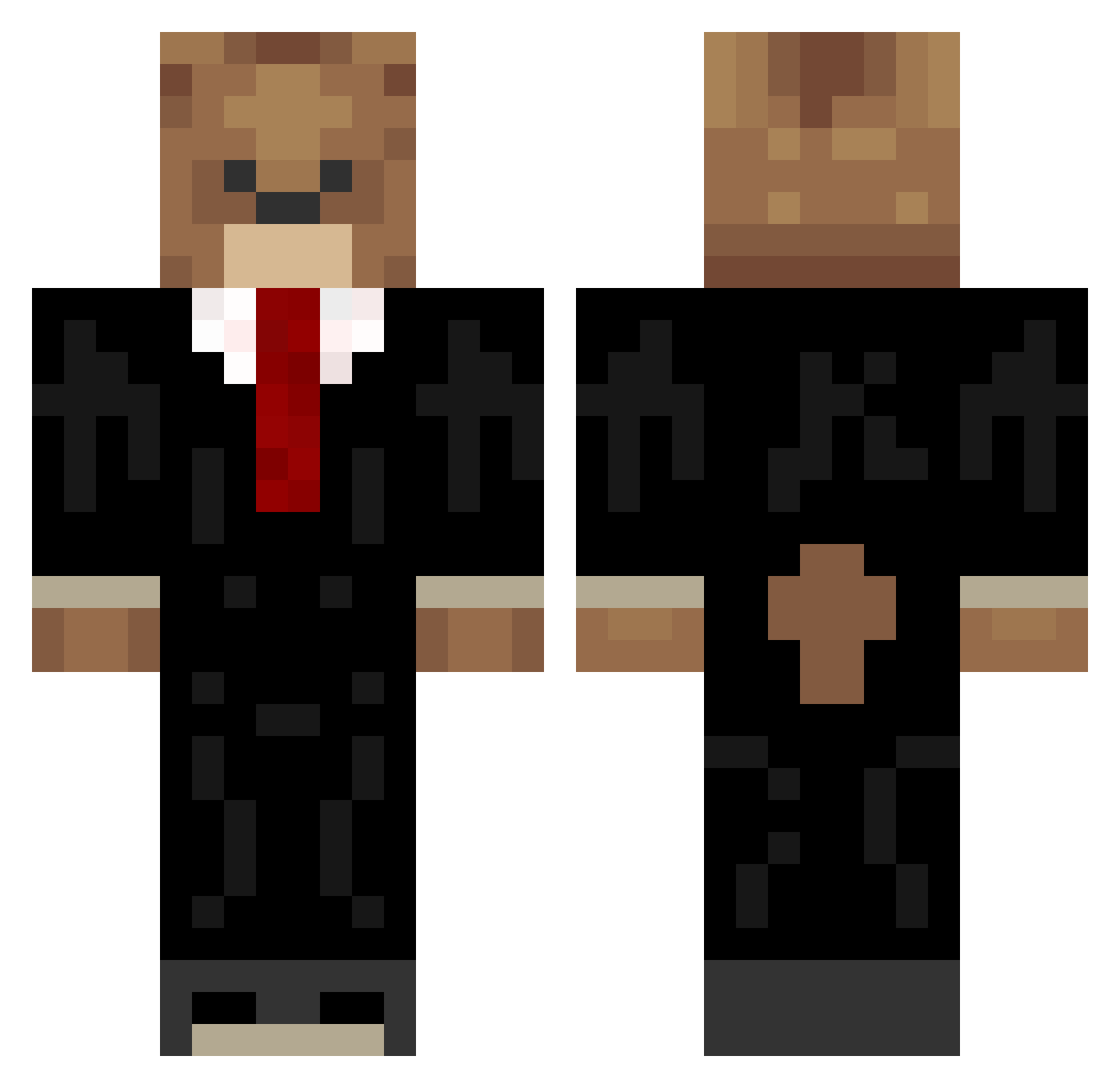 Takumi_Samaa Minecraft skin, front and back view