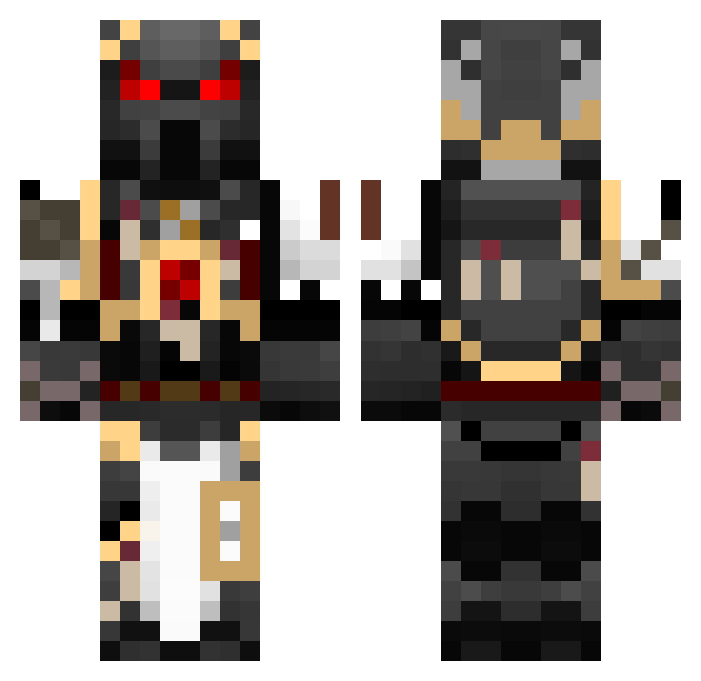 Ima_Potato345 Minecraft skin, front and back view