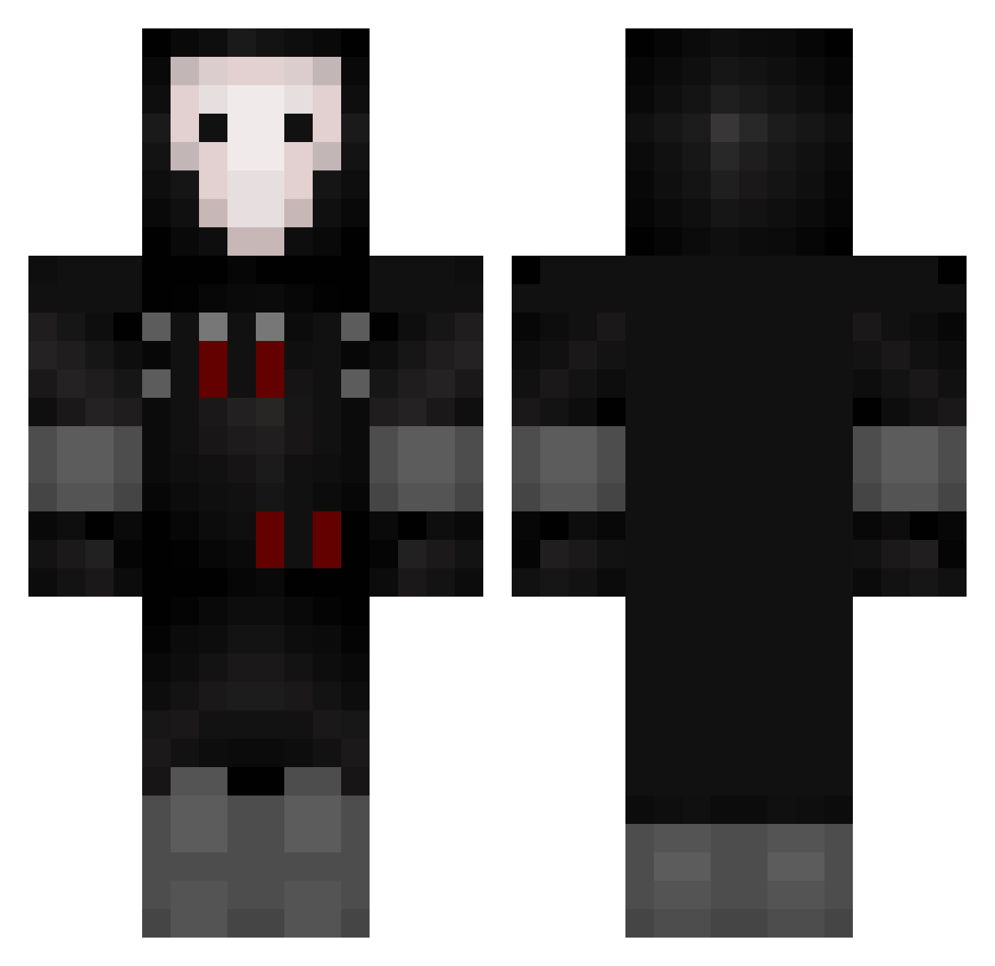 Jermaine1501 Minecraft skin, front and back view