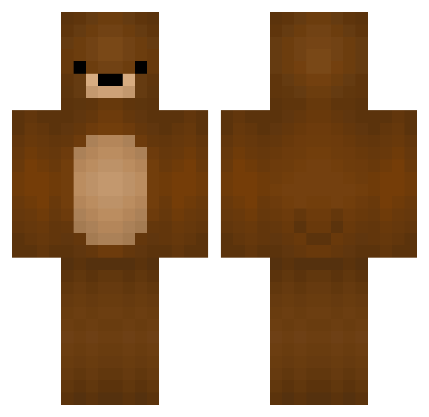 FlexedCobra8 Minecraft skin, front and back view