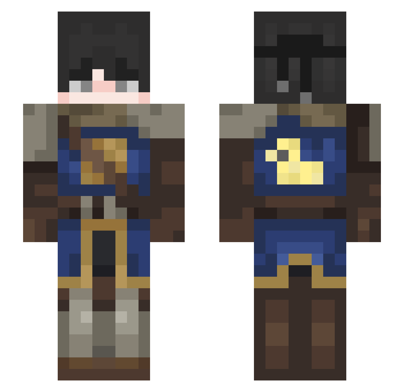 sipuli_fi Minecraft skin, front and back view