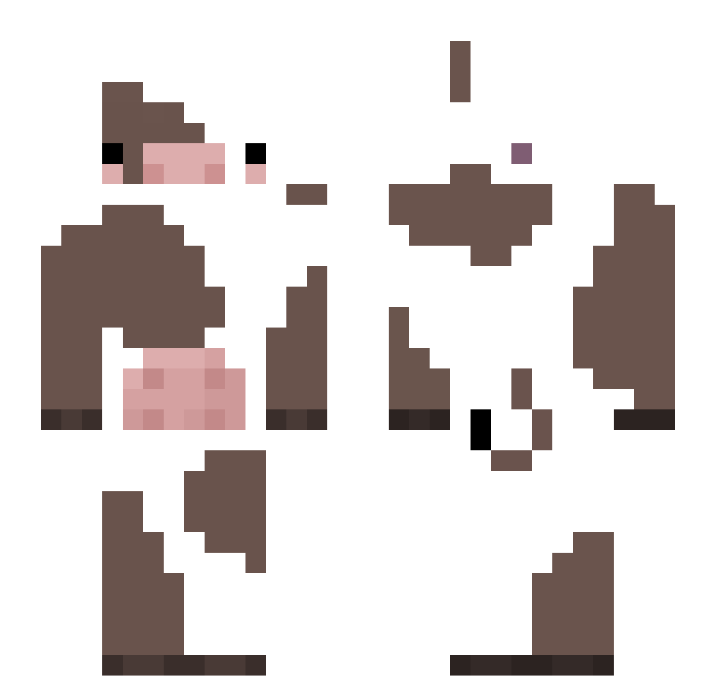 Toddehs Minecraft skin, front and back view