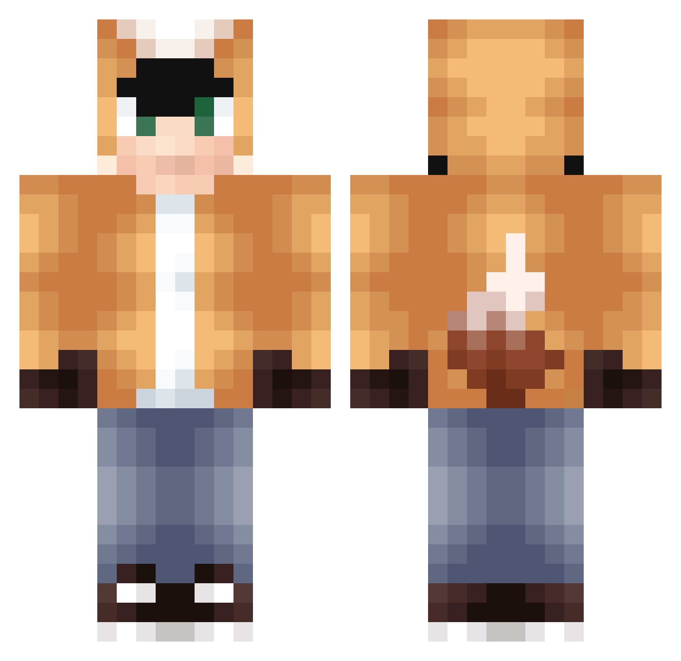ShadowBerserk_ Minecraft skin, front and back view
