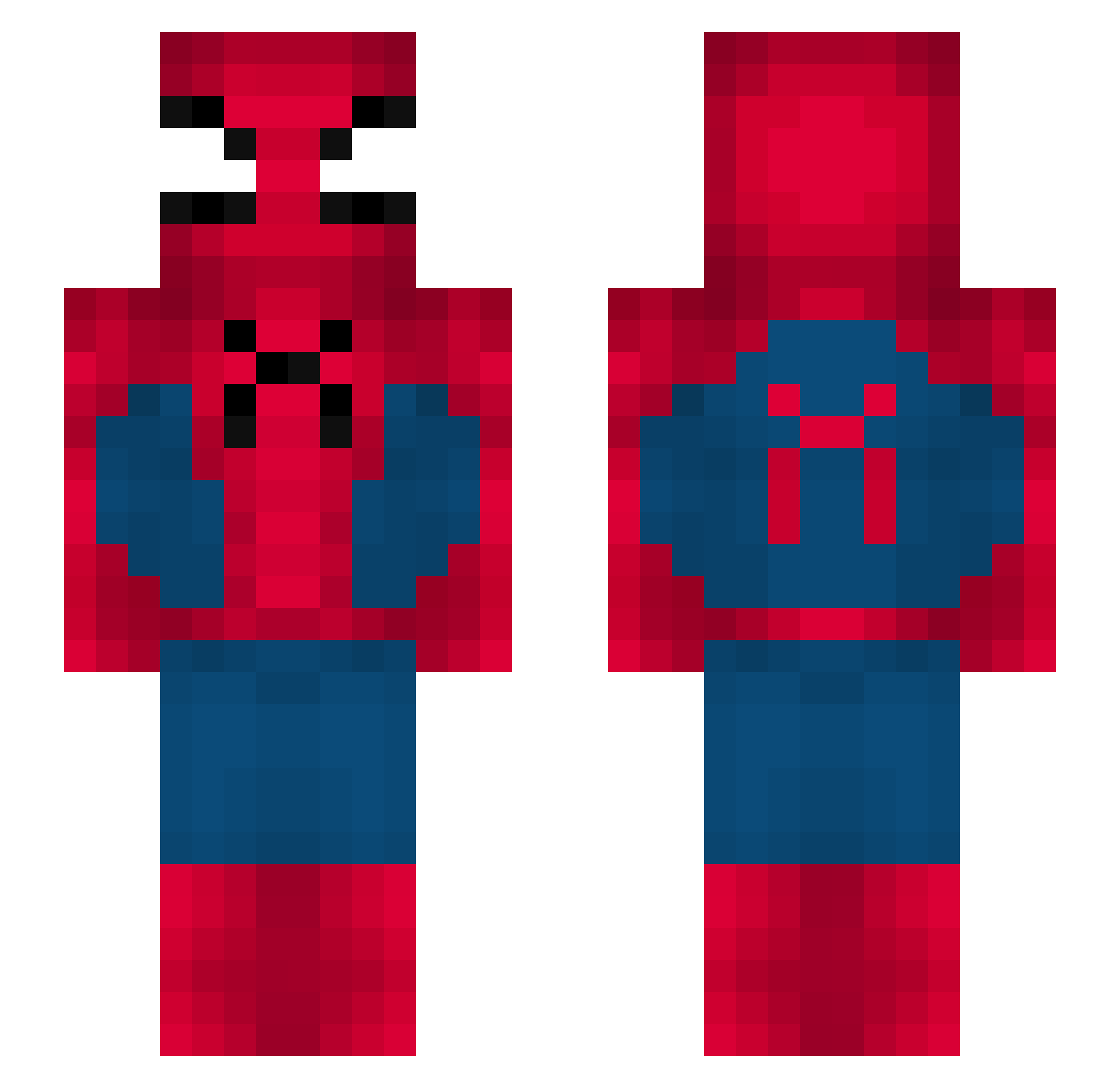 Witosl4w Minecraft skin, front and back view