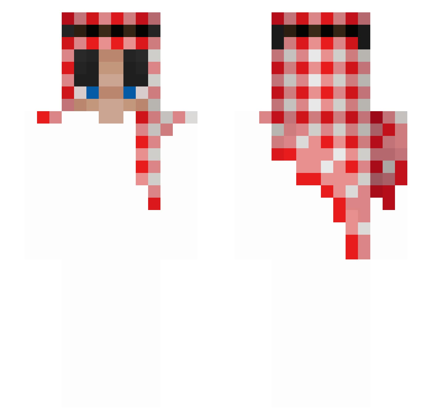 ztlaztte Minecraft skin, front and back view