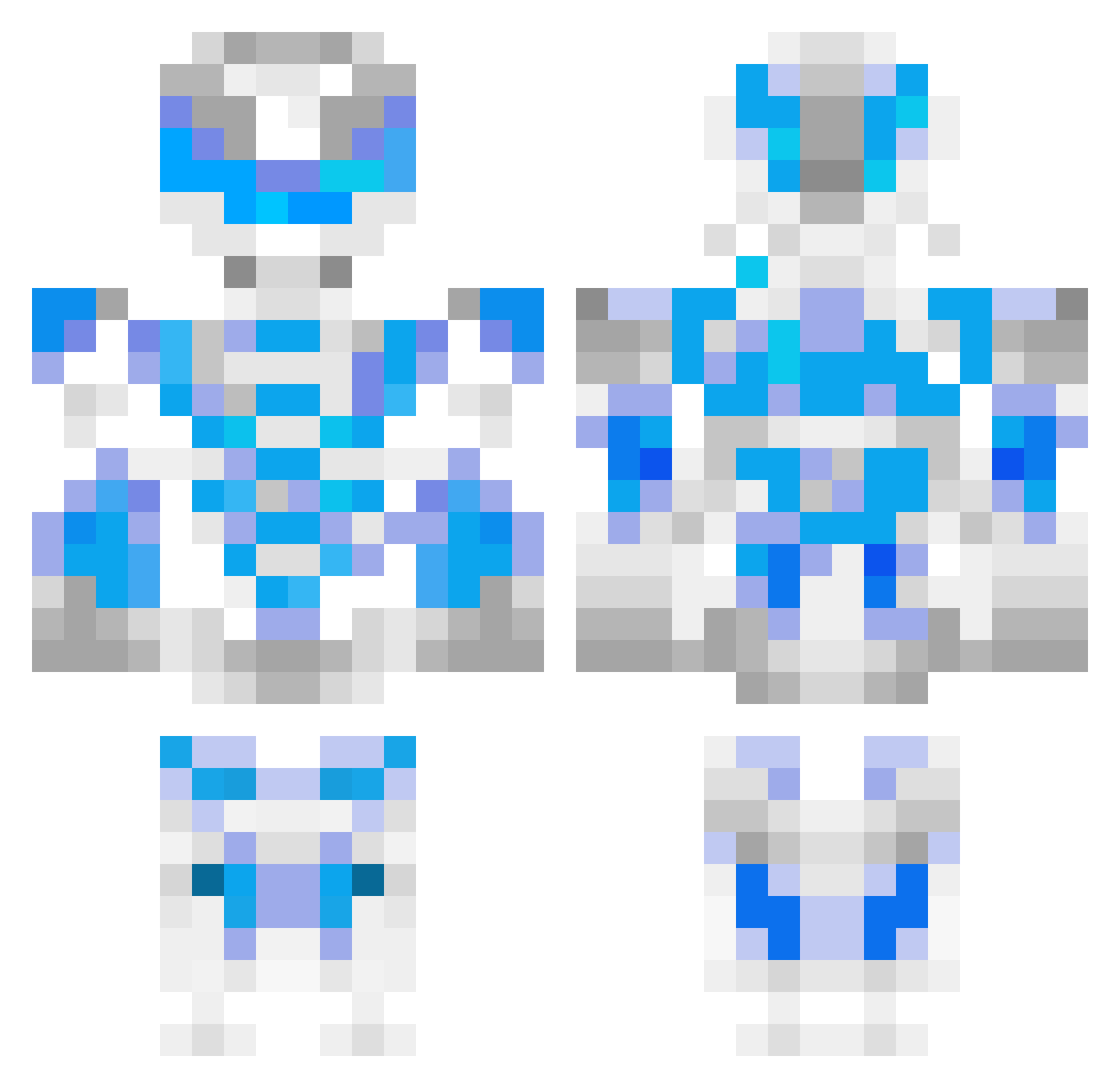 UlikDerEchte Minecraft skin, front and back view