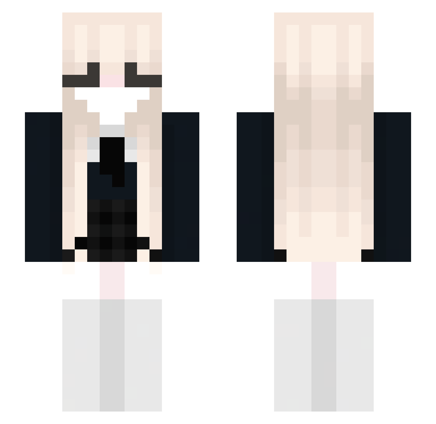Rexiva Minecraft skin, front and back view