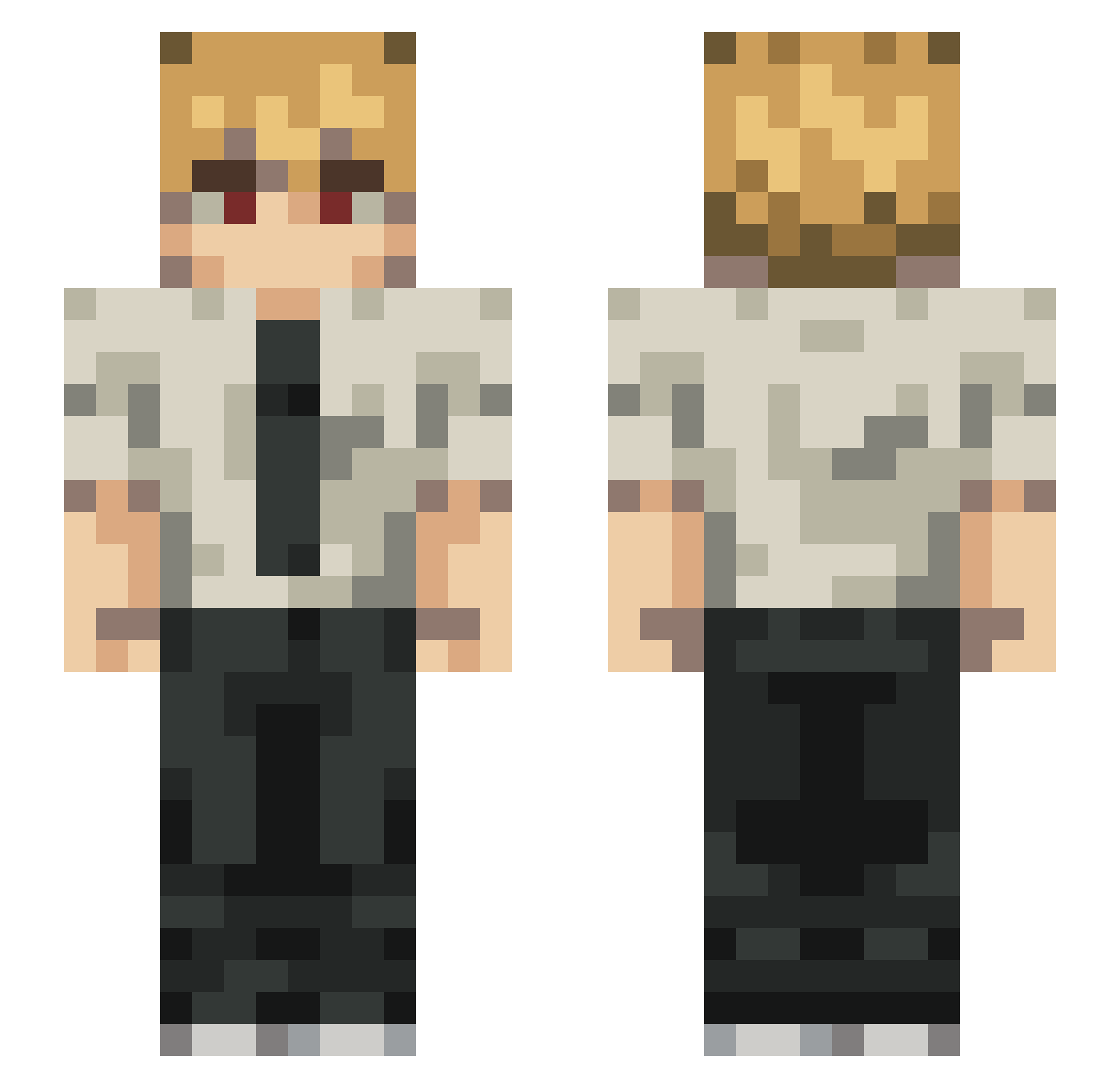 Tamashii__ Minecraft skin, front and back view